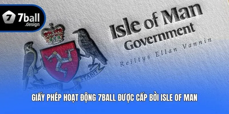 Giấy phép hoạt động 7ball được cấp bởi Isle Of Man
